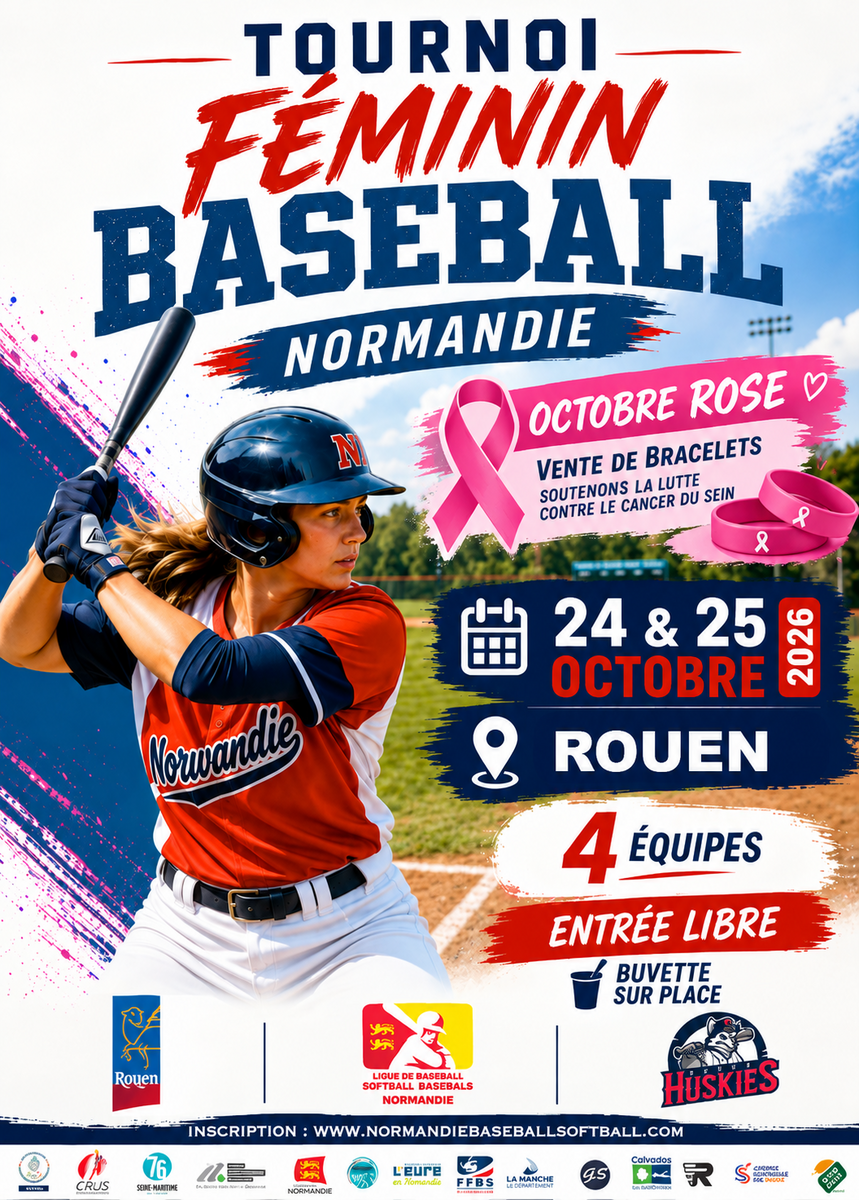 La Ligue Normandie créé son tournoi féminin de baseball !